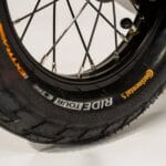 illustration of rolling resistance (a tire on the floor)