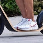 Wide deck, flexible frame, no need of suspension