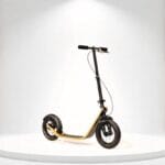 Our big wheel push scooter in the showroom (illustration)