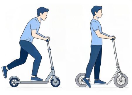 riding posture in body-friendly scooter design boardy scooter