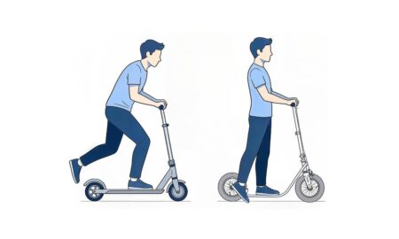 riding posture in body-friendly scooter design boardy scooter