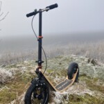 Boardy Scooter 2.0 review - Boardy posing alone in winter