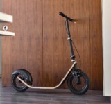 Modern Form, Timeless Function boardy in front of a wood cabinet