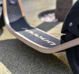 Engineered Elegance skateboard of a wooden kickscooter